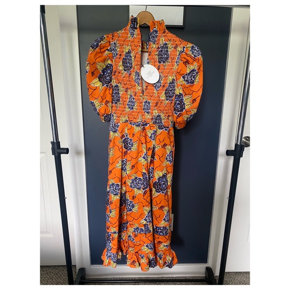 Autumn Adeigbo || NWT Lana Dress (Orange) - Picture 2 of 11